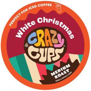 Crazy Cups Flavored Coffee for Keurig K-Cup Machines, White Christmas, Hot or Iced Drinks, 22 Single Serve, Recyclable Pods (EXP 11/05/27)