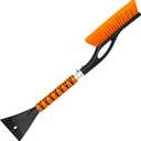 2025 New Snow Brush & Ice Scraper - Detachable Ice Scraper for Car Windshield with Ergonomic Foam Grip for Snow Removal, Aluminum Car Snow Scraper and Brush for Cars, Trucks, SUVs