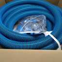 Professional Pool Vacuum Head and Hose, 360° Swivel Cuff 1-1/2" x 30 Ft Heavy Duty Flexible Vacuum Hoses, Weighted Manual Triangular Head with Bottom Brush for Inground & Above Ground Pool(No Pole)