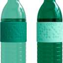 Copco Hydra 16.9oz Water Bottle, Set of 2 - Non-Slip Sleeve & BPA-Free Tritan Plastic - Dishwasher Safe, Reusable To Go Bottle - Leak-Proof, Spill-Proof, Portable Water Bottle (Green & Hunter Green)