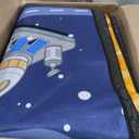 Space Rug 6x9 Feet, Kids Area Rugs for Bedroom Playroom, Solar System Outer Space Carpet for Boys Room, Educational Galaxy Planet Decor Floor Mat, Non Slip