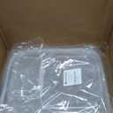 Extra Large 13.7" Durable Clear Hard Shell Zipper Case 6 Pack, 2x Large, 2x Medium, 2x Small, Clear Travel Makeup Case, Hard Plastic Travel Toiletry & Cosmetic Bag, Toy & Make Up Organizer Pouch (White)