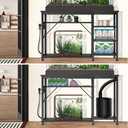 40-50 Gallon Fish Tank Stand: Heavy Duty Aquarium Stand with Power Outlets and Cabinet for Fish Tank Accessories Storage - Metal Frame, 1000LBS Capacity, Suitable for Fish & Reptile Terrariums