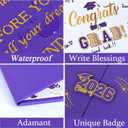 2 x Roetyce Graduation Party Decorations, Gold and Purple Graduation Guest Book, Class of 2026 Signature Board, Best Graduation Gifts for Her Him, College Jumbo Congrats Grad Card