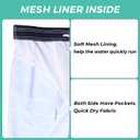 ELETOP Men's Swim Trunks Quick Dry Bathing Suit Swimming Board Shorts Mesh Lining Beach Swimwear (XL)