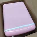 Mini Beverage Cooler for Office, Pink