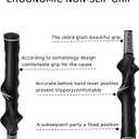 3 x Right - Hand/Left - Hand Golf Training Grip - Single/Double - Ideal for Beginners - Black - White, 10.3 Inch - Golf Swing Trainer Accessories