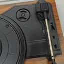 Vinyl Record Player Wireless Turntable with Built-in Speakers and USB Belt-Driven Vintage Phonograph Record Player 3 Speed for Entertainment and Home Decoration (Brown)