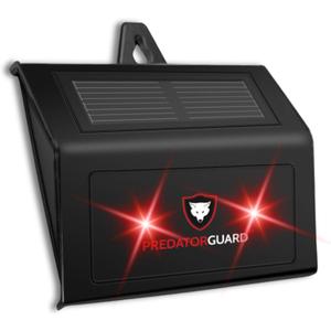 Predator Guard Solar Powered Predator Deterrent LED Light - Scares & Deters Nocturnal Animals Away, Built to Repel Coyote, Fox, Skunk, Bear, Racoon & Wild Creatures - Protect Your Property! 