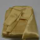 VACVELT 50 Pack Gold Satin Napkins 20x20 Inch Wedding Napkins Bulk, Decorative Elegant Dinner Napkins Square Table Napkins Decor, Silky Satin Cloth Napkins for Restaurant Banquet Graduation Party