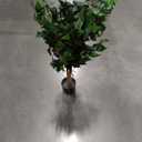 Nearly Natural 3ft Triple Trunk Artificial Ficus Tree with Natural Wood Trunks, Fake Tree for Indoor Home Decor, Faux Ficus Tree with Black Nursery Pot