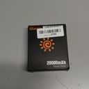 Glaais 20000mAh 7.4V 5V Heated Vest Battery Pack, Rechargeable Battery Pack for Heated Vest Compatible with ORORO, Power Bank for Heated Vest for TODWARM, for XINSONYUELL, for Weamest (Black)