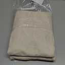 Anmao Taupe Semi Sheer Light Filtering Curtains 84 Inches Long 2 Panels, Leaf Pattern Drapes for Living Room Bedroom, Rod Pocket Sheer Window Treatments with Floral Design, 52x84 Inch