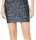 Dress The Population Women's Zoe Cap Sleeve Plunging Sequin Mini Dress, XL