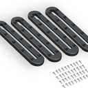 Kayak Track Rail - Low Profile Design for Fishing Rod,Cup Holders and Paddle Holders | High-Strength Nylon & Stainless Steel 304 | Kayak Accessories Mount Track & Rail System for Kayak
