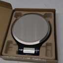 Amazon Basics Digital Kitchen Scale with LCD Display, Batteries Included, Weighs up to 11 pounds, Black and Stainless Steel