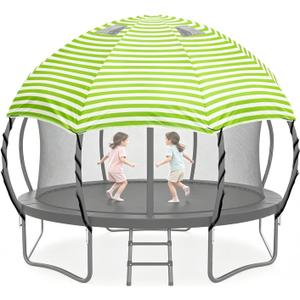 Heavy-Duty 12FT Waterproof Trampoline Cover Dome Tent with Clear Skylight
