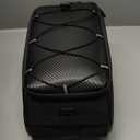 whale fall 10L Bike Rack Bag  Hard Shell Waterproof Rear Trunk Pannier, Saddle Seat Bag Carrier with Rain Cover, 4-Side Reflective Panels, Shoulder Strap & Handle, Bike Accessories, Gifts for Men