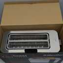 Mueller UltraToast Full Stainless Steel Toaster 4 Slice, Long Extra-Wide Slots for Bagels and Waffles, 6 Browning Levels, LED Display, Cancel/Defrost/Reheat Functions & Removable Tray, Kitchen Gadgets