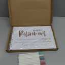 Gilprop 2026 Happy Retirement Guest Book with 12 Basics Colored Markers 12'' x 8'' Retirement Party Decorations Gold Foil Hardcover Scrapbook Photo Album Colleague Friend Ready to Retire Gifts(White)