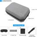 ProCase Hard Travel Case Compatible for Meta Oculus Quest 2 VR Gaming Headset, Shockproof Carrying Bag with Shoulder Strap for Controllers Accessories Storage, Also Fits Elite Strap -Grey