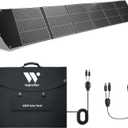 400 Watt Portable Solar Panel, 40V Foldable Solar Panel Charger with Kickstands, MC4 Output for Power Station/Solar Generator, High Efficiency IP65 Waterproof for Camping Hiking RV Blackout