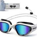 MOMUSE Adult Swim Goggles No Hair Pulling for Men Women, UV Protection