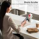 Page Turner for iPad iPhone, Bluetooth Remote Control Short Video Scrolling for TikTok YouTube, iPhone Camera Shutter for Photos & Videos, Music Switcher - 33ft Range, Type-C, with Big Quiet Buttons