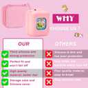3 x MGZNMTY Carrying Case and Silicone Case for Bitzee Magicals Interactive Toy Digital Pet and Protective Skin Cover for New Bitsy Electronic Virtual Pet (Pink)