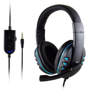 New Gaming Headset Voice Control Wired HI-FI Sound Quality for PS4 Black - PS4 Wired Headset 