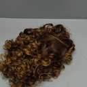 XIUFAXIRUSI XIUFAXIRUSI Blonde Short Curly Wigs for Black Women Ombre Blonde Afro Kinky Curly Bob Wigs with Side Part Synthetic Fiber Full Hair Afro Wigs for Black Women