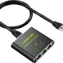 LiNKFOR Ethernet Splitter 1 in 3 Out,1000Mbps High Speed Splitter RJ45 Network Extension Connector with USB Type C Cable Gigabit Ethernet Switch Network Sharing for Cat8 Cat7 Cat6 Cat5 Cat5e