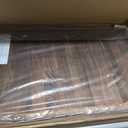 40 x 20 Inches Extra Large Extra Long Rectangle Black Walnut Wood Ottoman Tray, Serve Tea, Coffee Classic Wooden Decorative Walnut Serving Tray