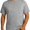 Men's Athletic T Shirts Crew Neck Breathable Quick-Dry Short Sleeve Workout T Shirt for Gym Running Fitness 1&2&5 Pack (M)