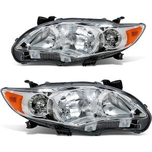 Munirater Headlights Left and Right Side Replacement for Corolla 2009-2010