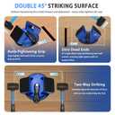 Floor Gap Fixer Tool – Heavy Duty Flooring Gap Repair with 45° Striking Surface, Strong Suction Cup & 5 Extra Sticky Pads, Ideal for Laminate, Vinyl, Wood