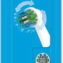 Amazon Basics Electric Toothbrush Replacement Heads, Compatible with Most Oral-B Brushes, White, 3 Count