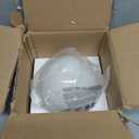 6 Inch Ball Table Lamp with Glass Shade, Ball Light Bookshelf Lamp for Bedroom, Dorm, Office and Bedroom Bookshelf Reading Decoration, Without Bulb