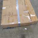 Pamapic Round Dining Table Set for 4, Kitchen Table and Chairs for 4, Dining Room Circle Dinner Pedestal Table, Solid Metal Frame, Space Saving Wood Kitchen & Dining Room Furniture, Walnut