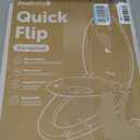 Jool Baby Quick Flip Toilet Seat with Built-in Potty & Splash Guard for Toddler Training, Slow Close (Elongated)
