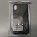 Vokuha Case for iPhone Xs Max Case with Tempered Glass Screen Protector and Slide Camera Cover, 360° Rotate Ring Stand Magnetic Cover for iPhone Xs Max Black