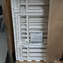 IRIS USA Dog Playpen Puppy Playpen Indoor  24" 6-Panel Dog Playpen with Door, 61 x 61 x 24, Dog Play Pen Indoors for Puppies & Small Dogs, Plastic Pet Playpen, Indoor Dog Pen, White