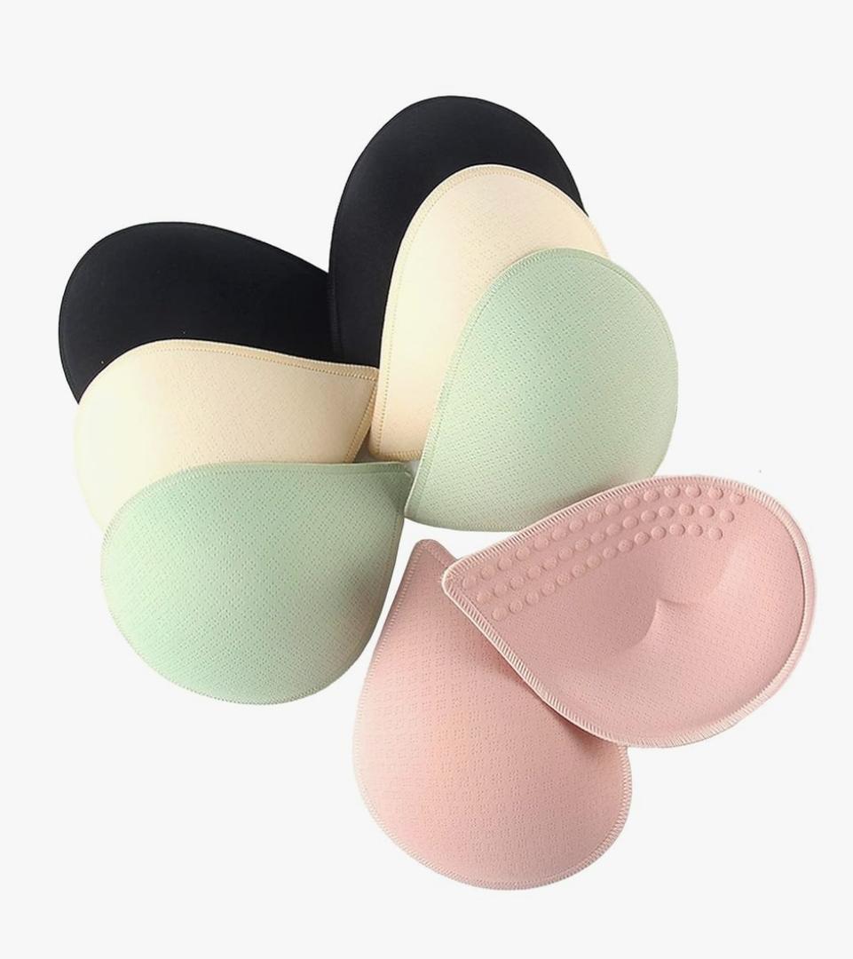 KOOAAICCHI Bra Pads Inserts, Latex Bras Inserts Removable for Women's Sports Cups Bra or Swimsuit Insert, XXL