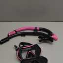 Snorkeling Gear for Adults, Adult Snorkel Mask Set Scuba Diving Dry-Top, Swimming Goggles w/Nose Cover, HD Tempered Glass Panoramic Anti-Leak Anti-Fog, Travel Snorkeling Packages Storage Bag, 2 Pack (Black+Pink)