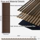 94.5 x 23.6 in Acoustic Wood Wall Panels,3D Flexible Soundproof Absorbing Panels,Wood Slat Walls for Interior Wall Decor (Brown)