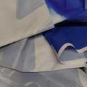 INRUI Prom 2025 Photography Background Blue and Silvery 2025 Prom Night Banner Glitter Balloons Flags Graduation Party Decorations Backdrop (8x6FT)