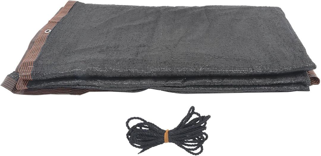 WFLNHB 25x50ft Rectangle Pool Leaf Net Cover, Mesh Covers with Reinforcement Edge and Rope, Multipurpose Swimming Sun Shade for Patio, Garden