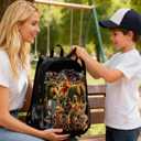 3 x Merch Casual Backpack Large Waterproof Lightweight Daypack(Type A)