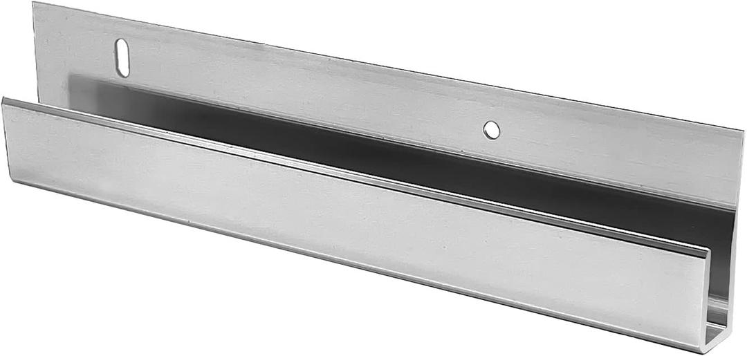 60 inch Chrome 1/4" Deep Nose Aluminum J-Channel by Fab Glass and Mirror