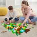 Felt Christmas Tree for Toddlers, 3.3 FT Felt DIY Tree Set for Kids Wall with Lights + Green Hand Advent Calendar + 32 Ornaments, Indoor Christmas Home Decorations Decor, Xmas Activities Presents, Colorful